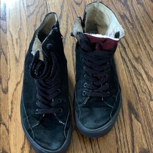 Yohji Yamamoto suede w zipper